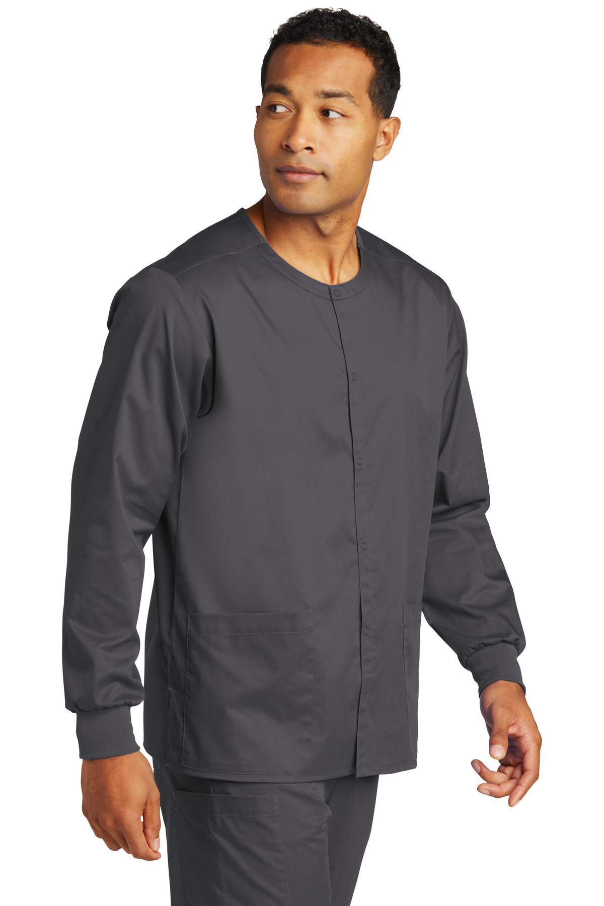 Wink® Unisex WorkFlex Snap-Front Scrub Jacket 30