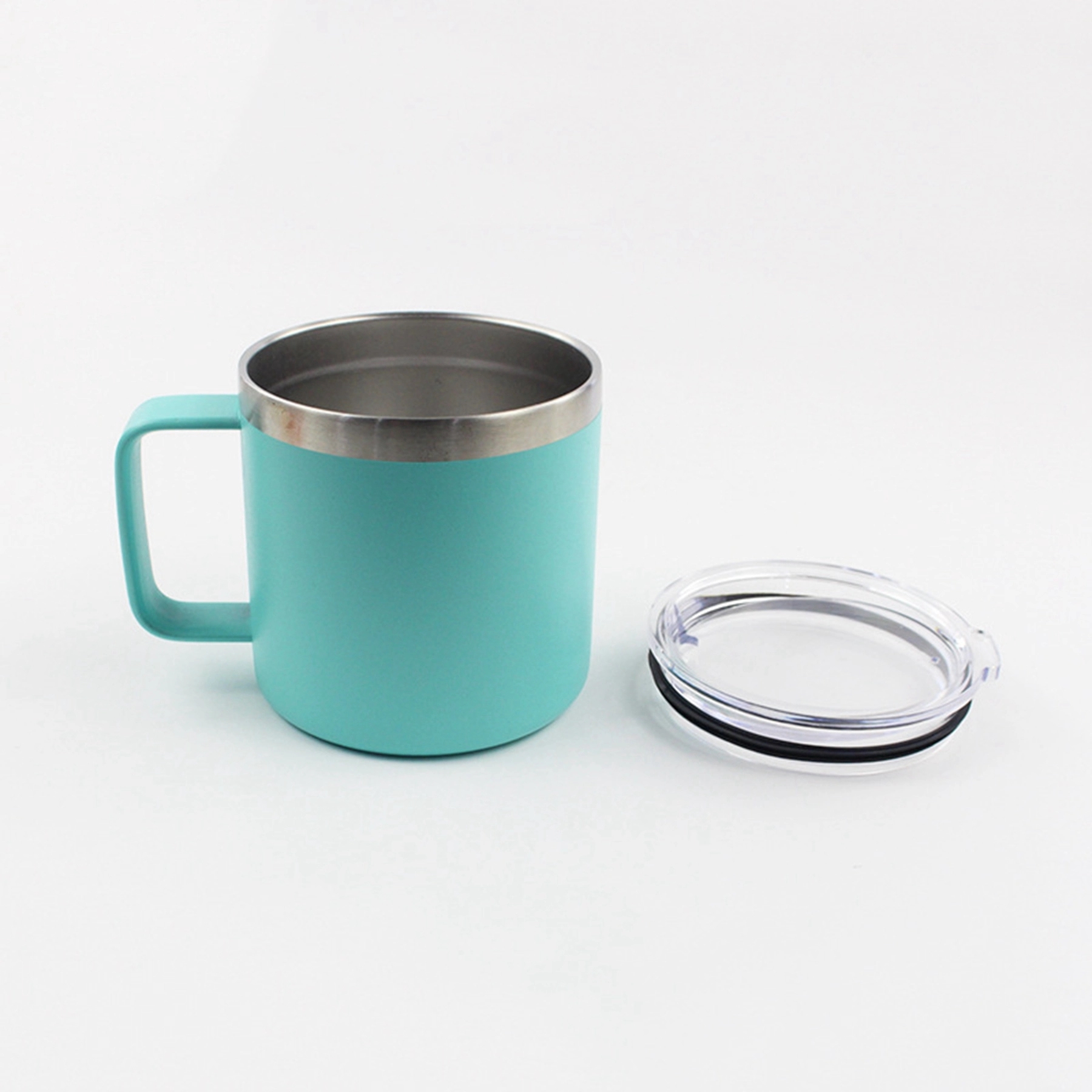 14 oz Stainless Steel Cup with Handle 18