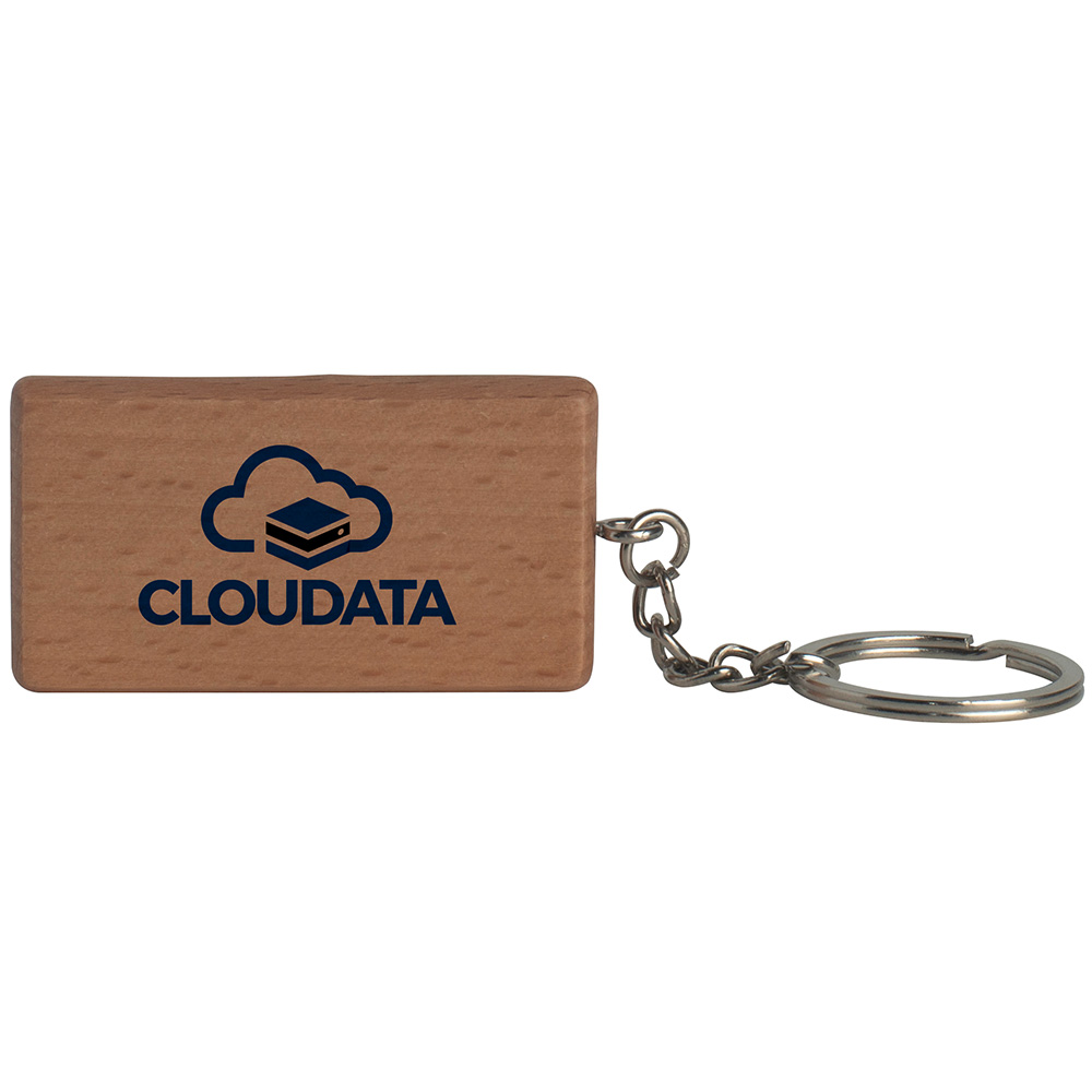 Rectangle Wooden Keyring 3