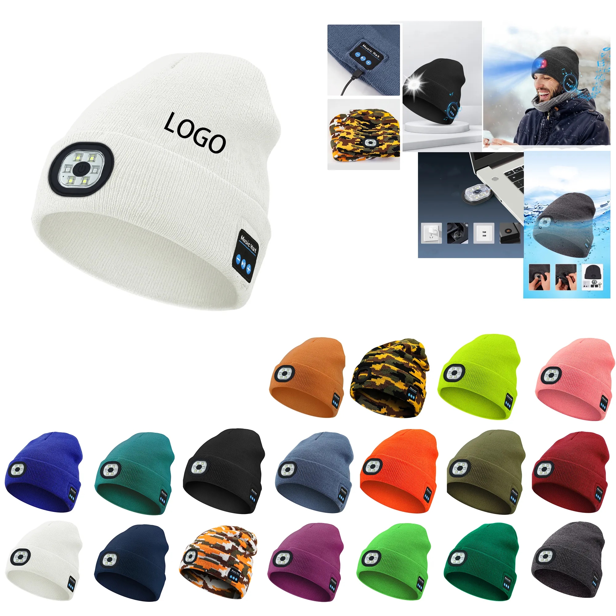 Wireless Bluetooth Music Knitted Hat 7