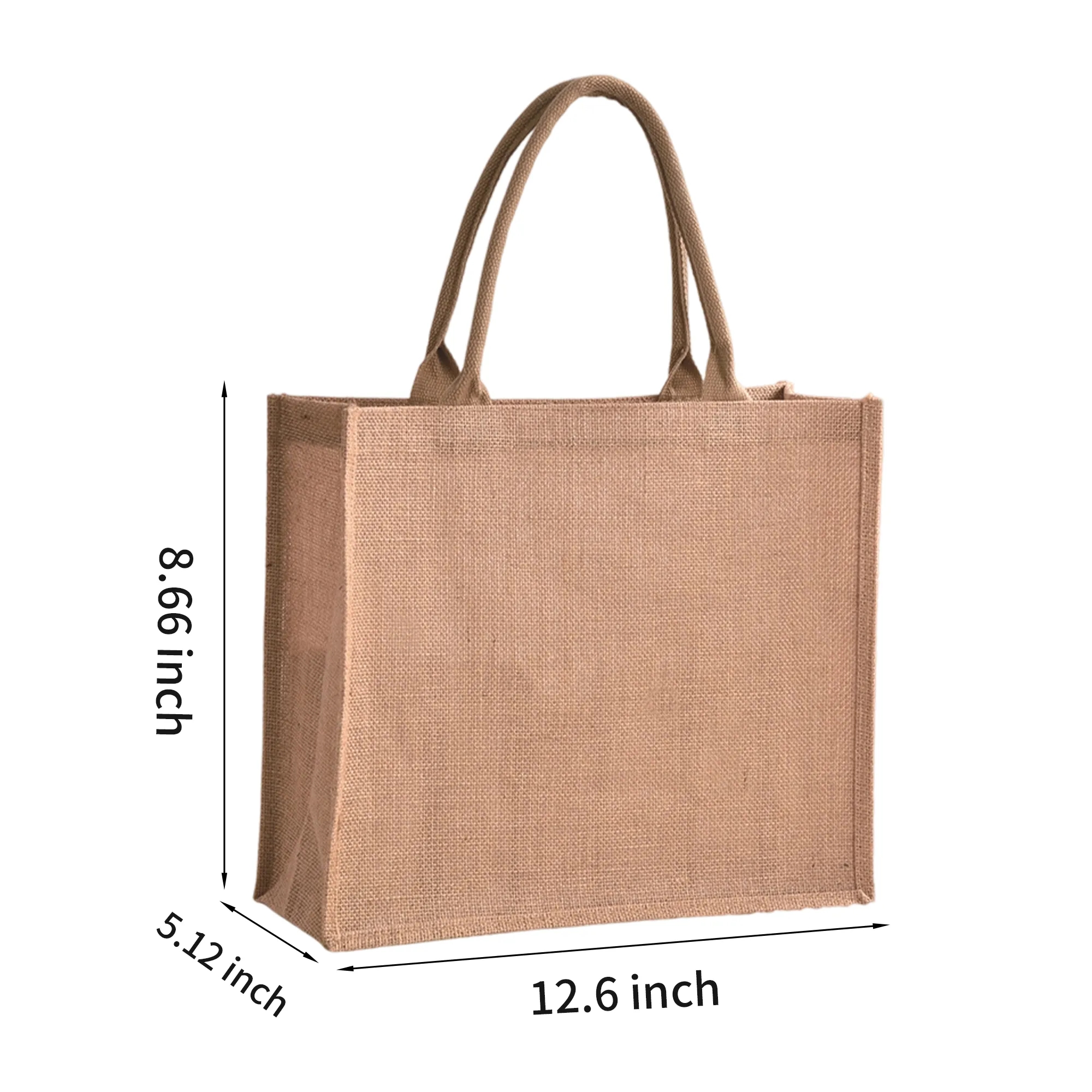 Jute Linen Tote Bag, custom tote bag with logo imprint 4