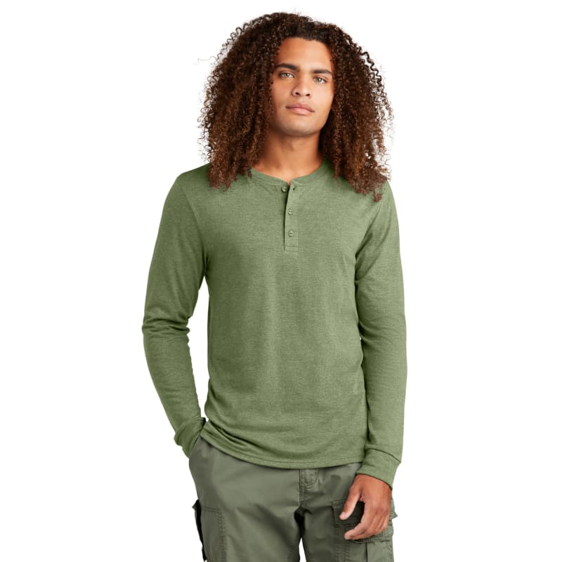 District Perfect Tri Long Sleeve Henley 9