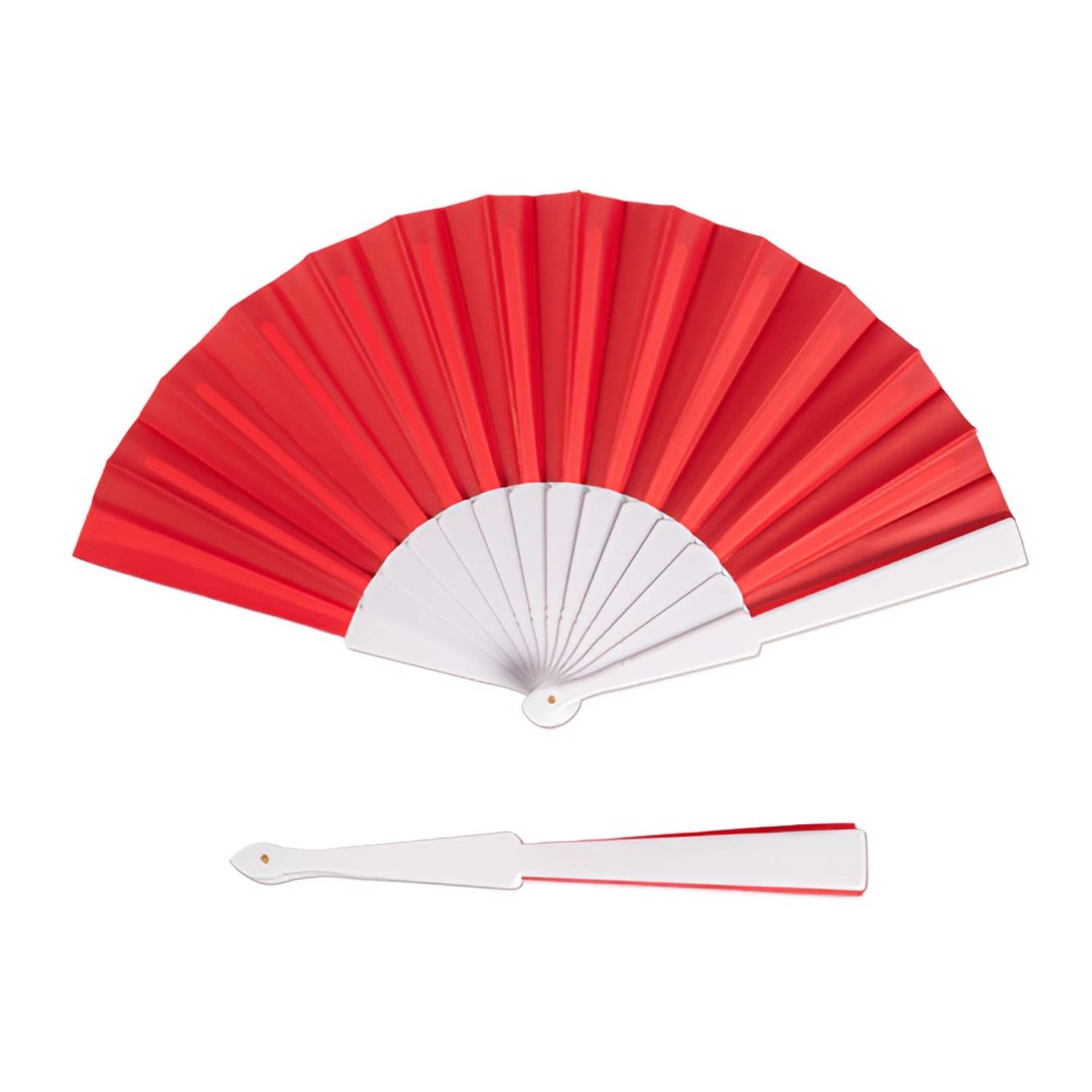 Plastic Handle Folding Hand Fan 7