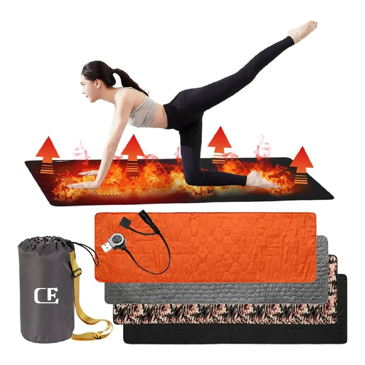 Camping Heated Sleeping Mat with Portable Pouch 6