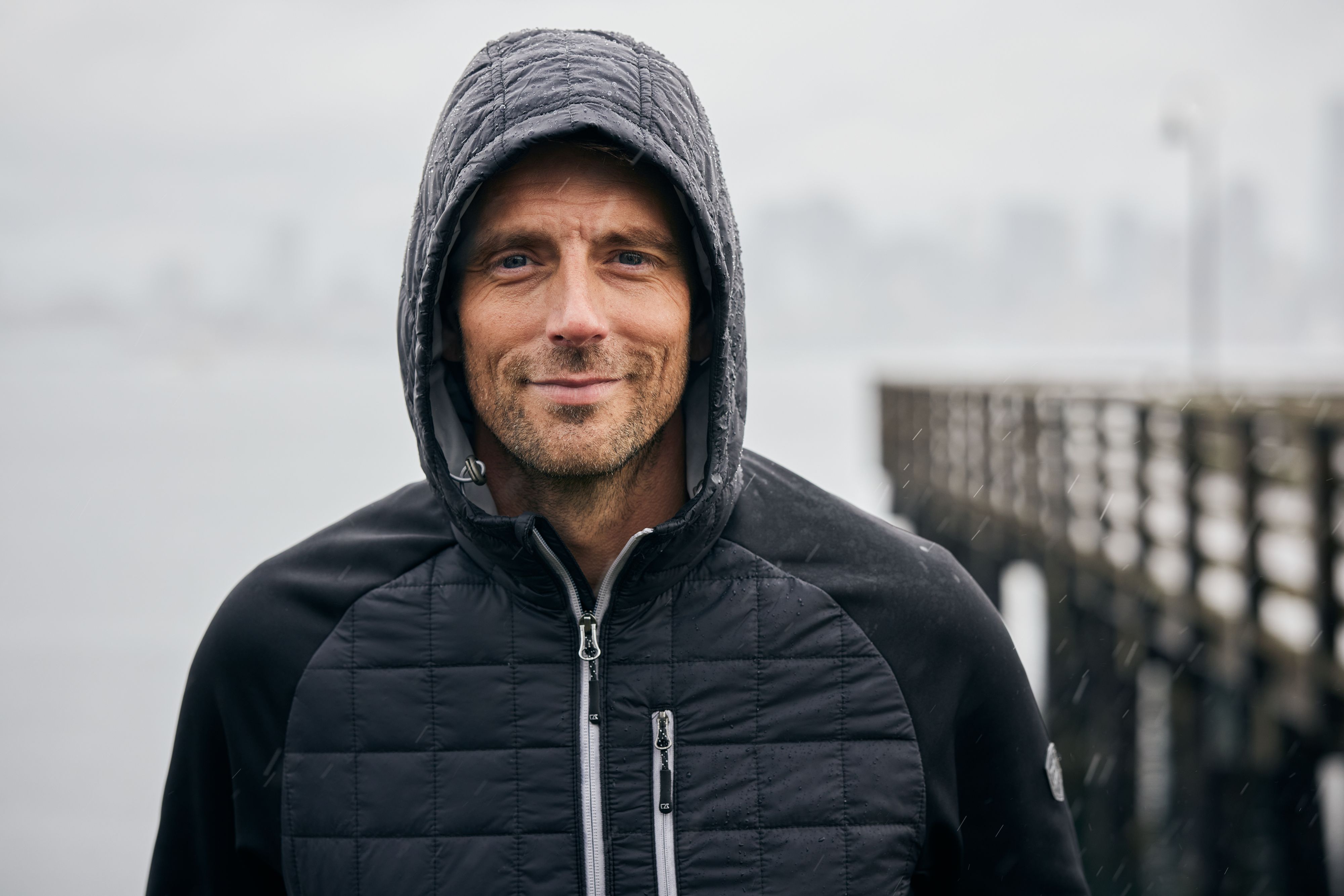 Rainier Primaloft Mens Eco Full Zip Hybrid Jacket