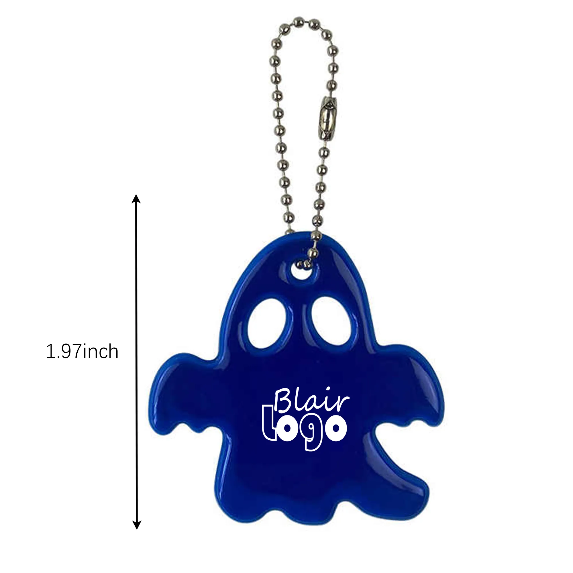PVC Reflective Ghost Keychain 3