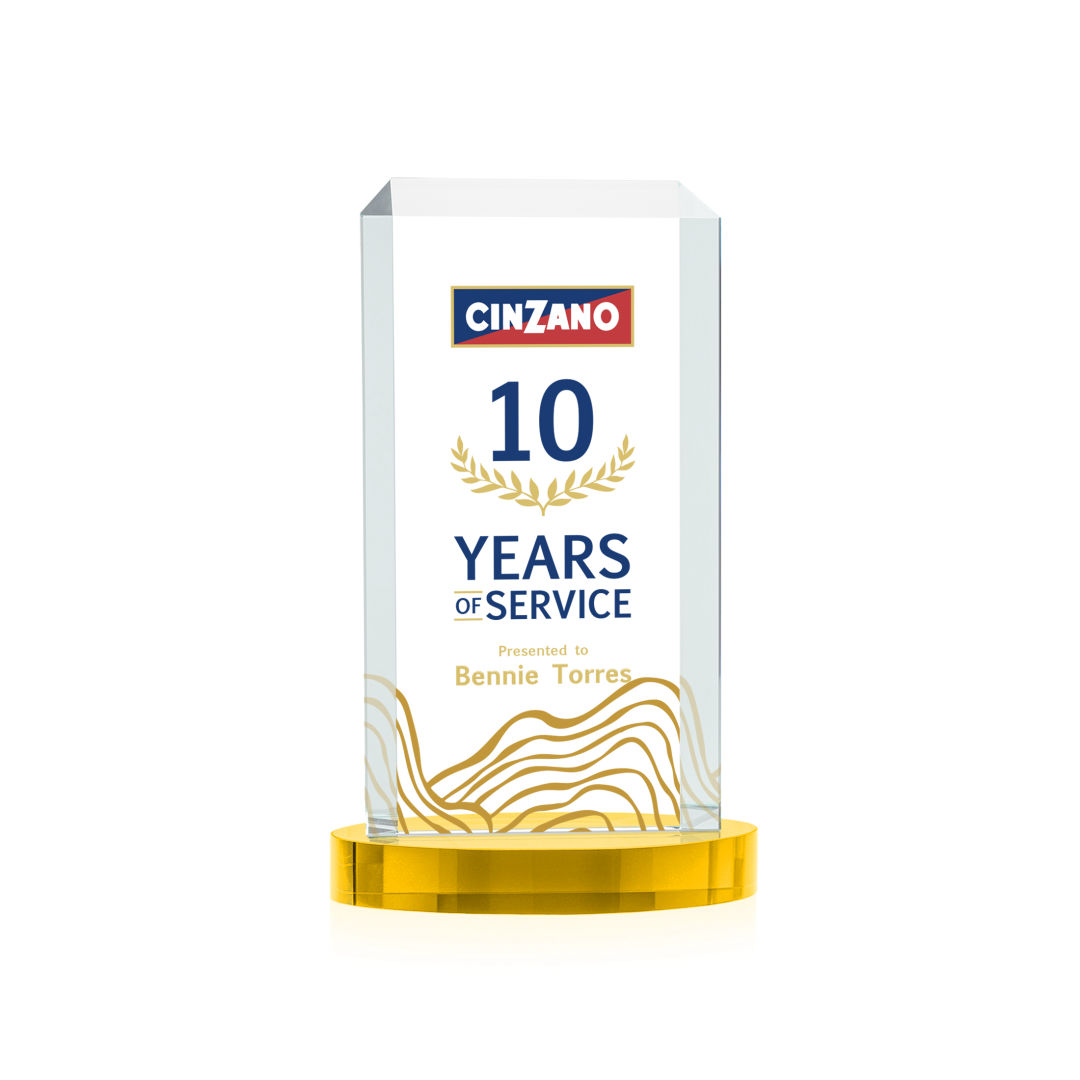 Dalton VividPrint™ Award on Alberton Base - Gold 8