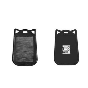 Adorable Paw Shaped PU Leather Card Holder With Lanyard 2