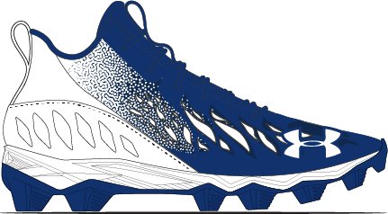 Boys' UA Spotlight Franchise RM Jr. Football Cleats 2