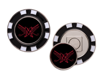 Metal Poker Chip w/Removable Ball Marker 2