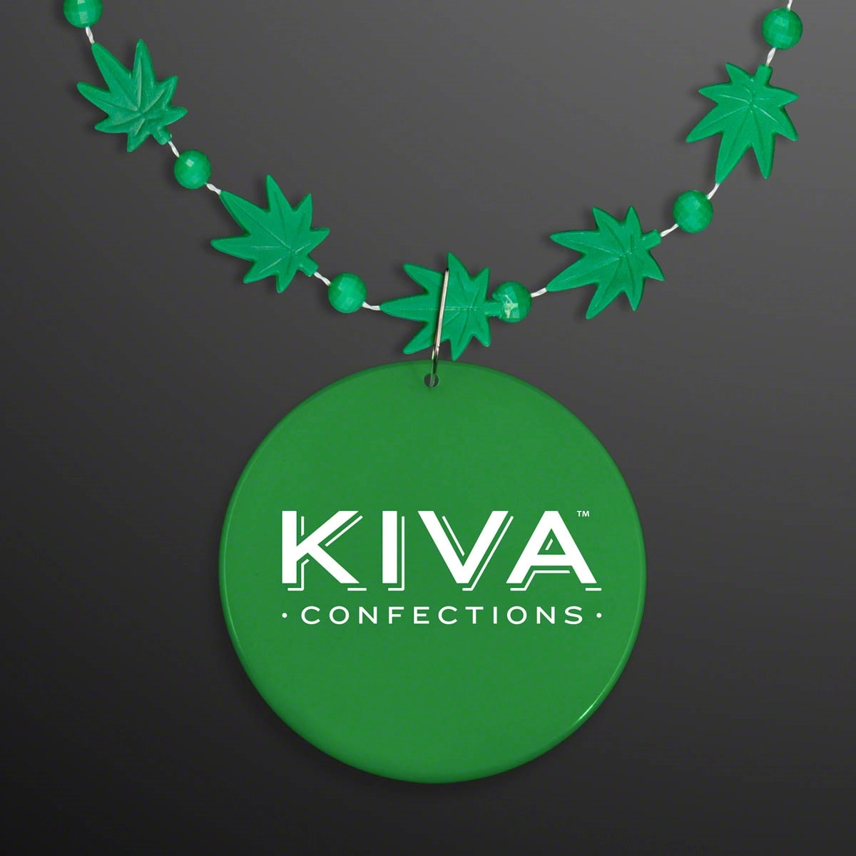 Weed Necklace Pot Leaf with Medallion (NON-Light Up) 3
