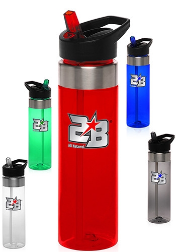24 oz BPA Free Plastic Sports Bottle 2