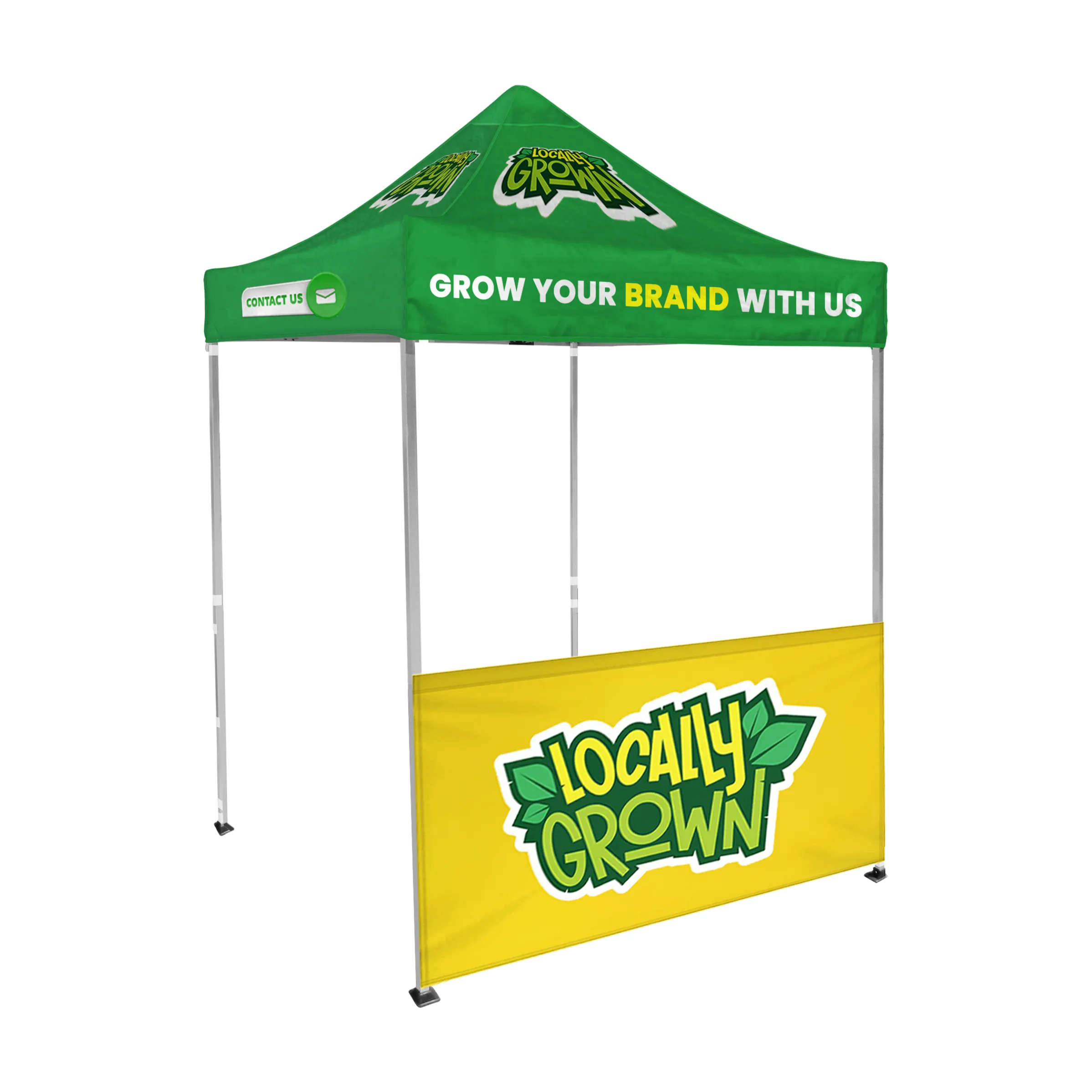 6'x6' Tent Canopy with frame and one half wall 2