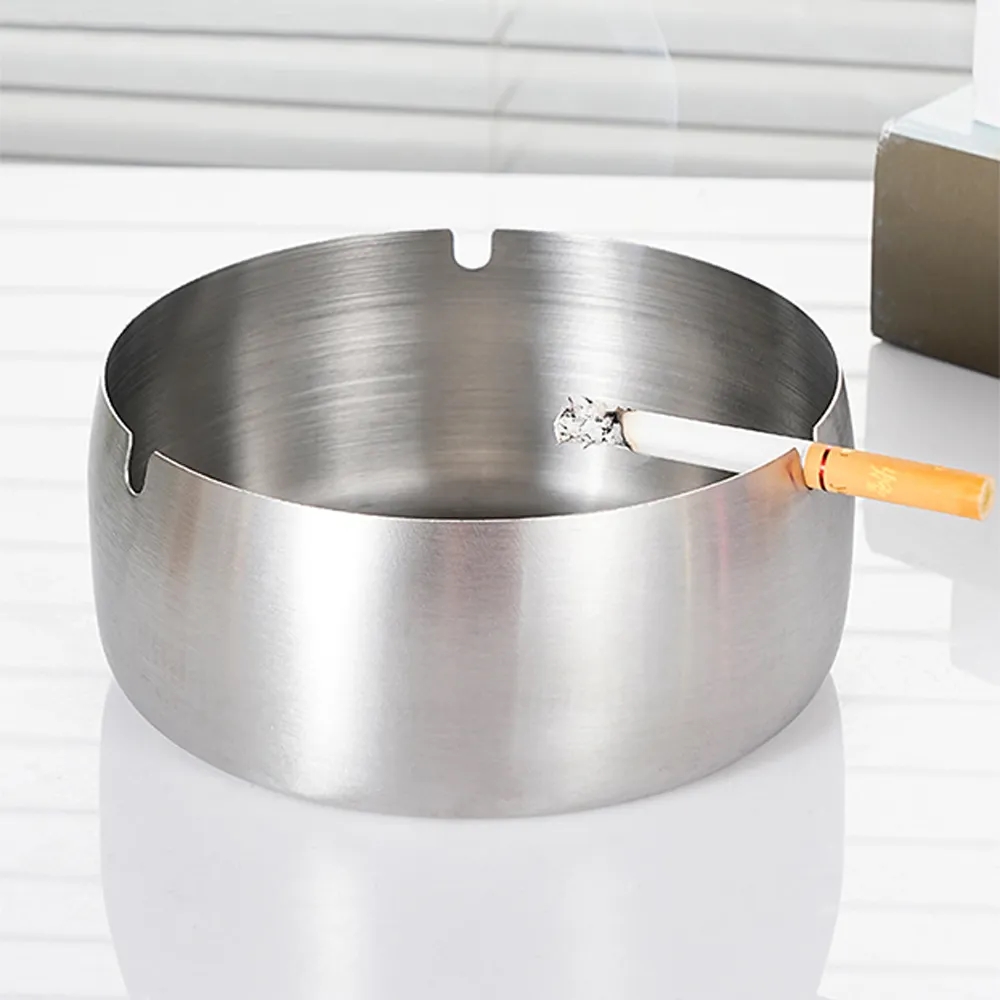Smokers Indoor Outdoor Stainless Steel Ashtray Outside Patio 4