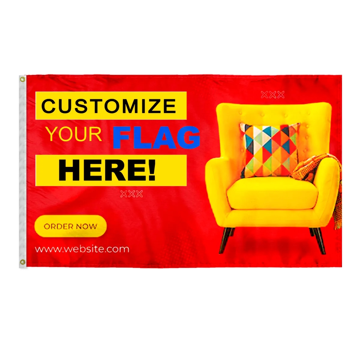 Custom Digital Print Flag 3' x 5' E-Poly 3