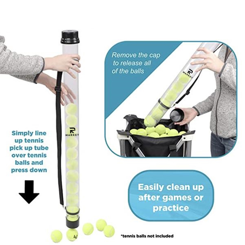 Tennis Ball Picker Hopper Tube for 16 Tennis Balls 3