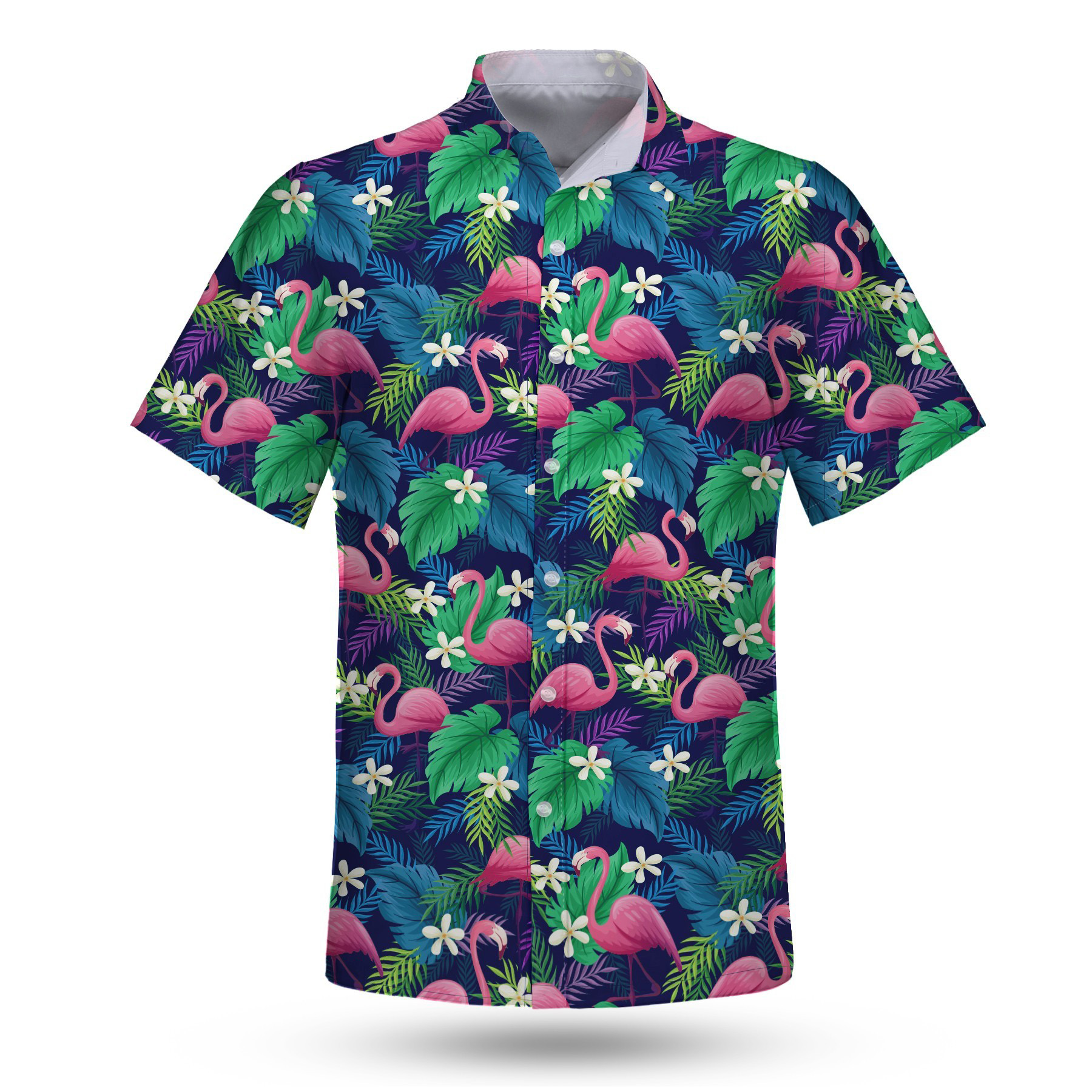 135gsm Custom Dye Sublimation Hawaiian Shirt-UPF 50+ 1