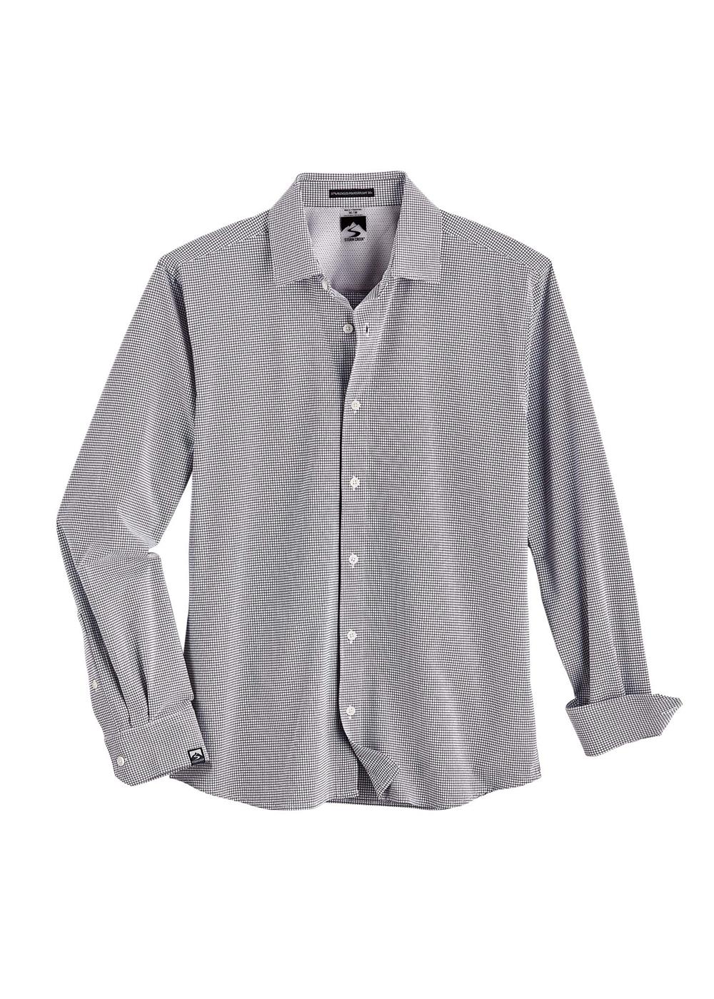 Storm Creek Men's Influencer 4-Way Stretch Windowpane Woven Shirt
