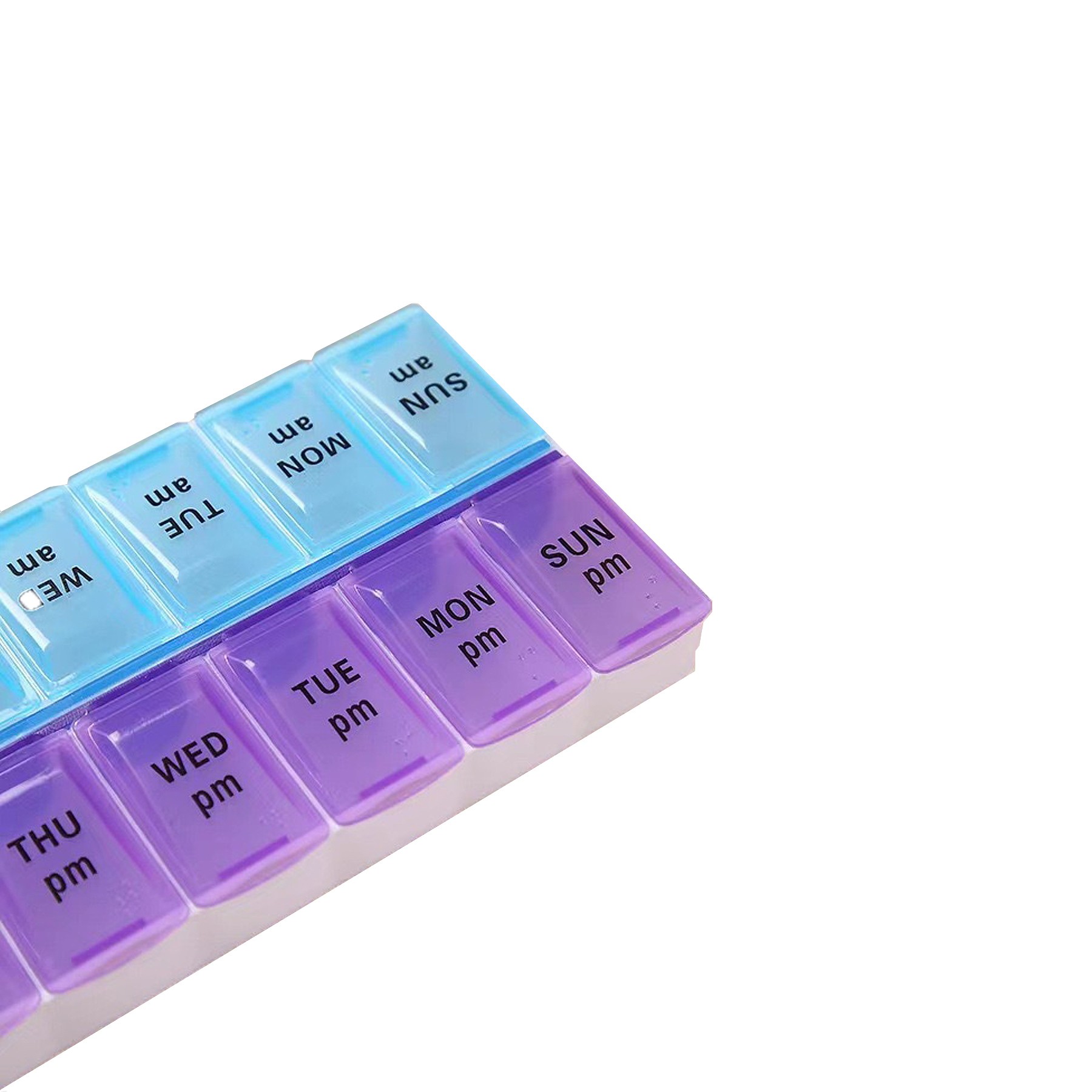 MOQ25 AM/PM 7 Days Pill Organizer Box 2