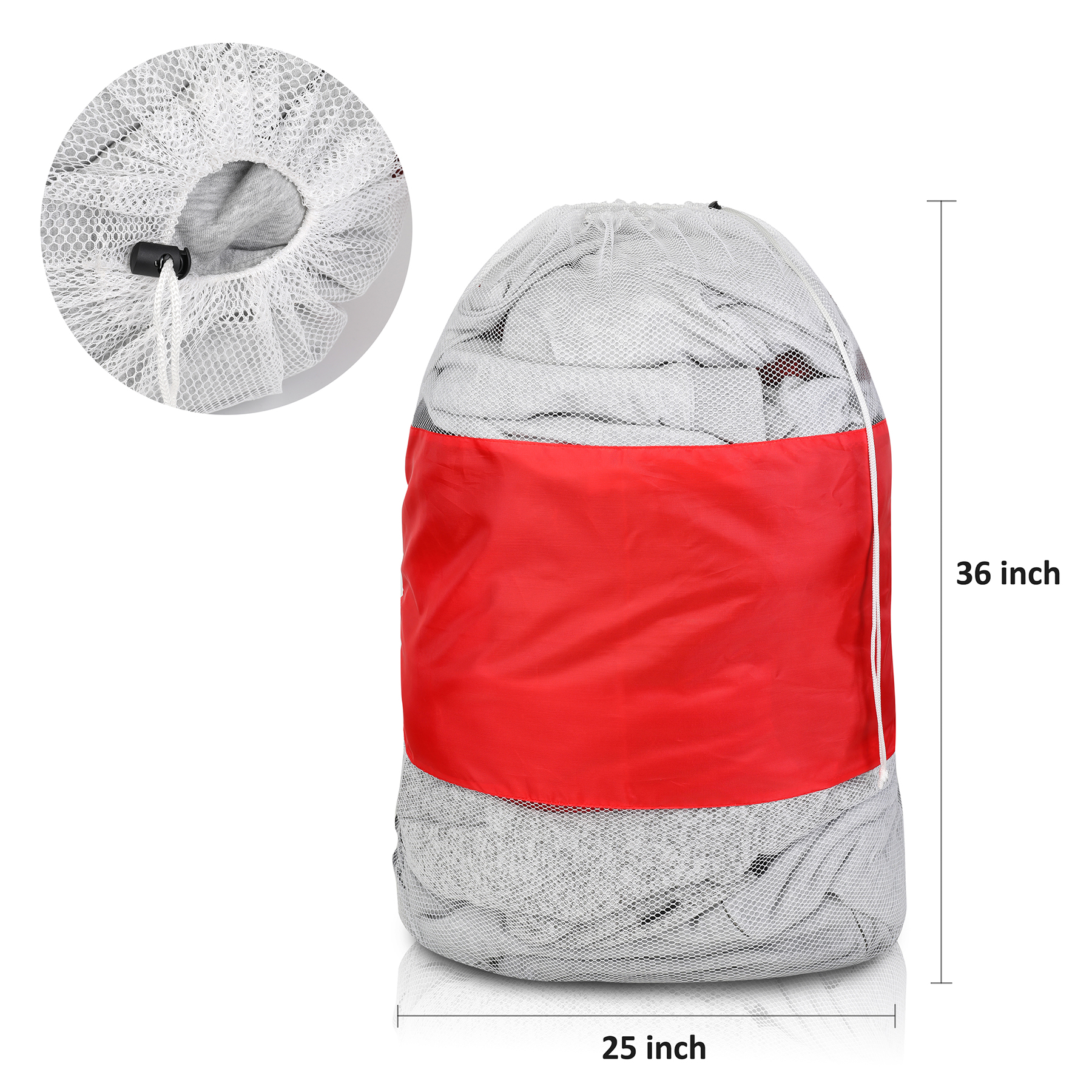 Large Mesh Drawstring Laundry Bag 12