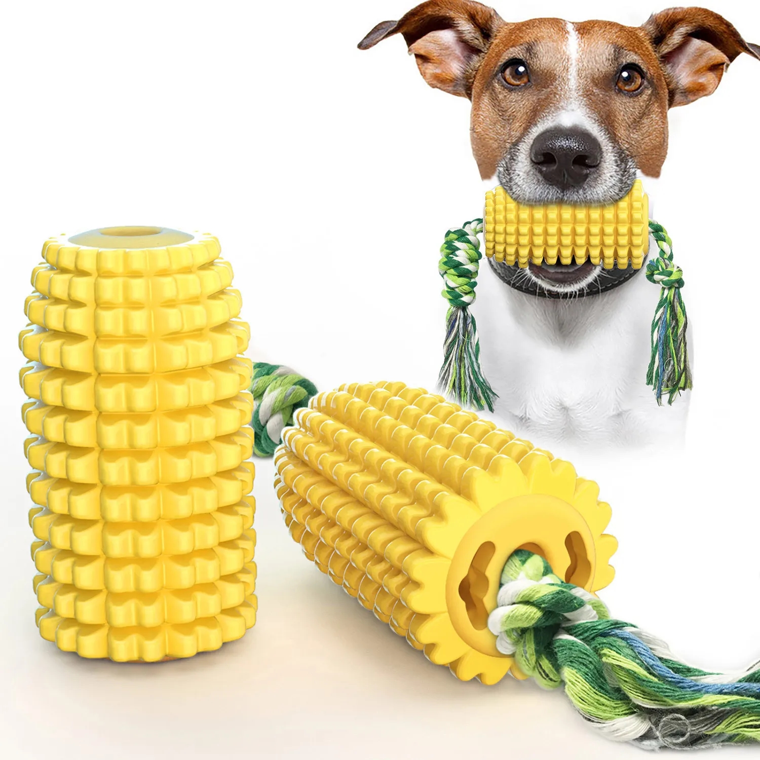 Pet Corn Sound Grinding Stick Dog Toothbrush Toy 2