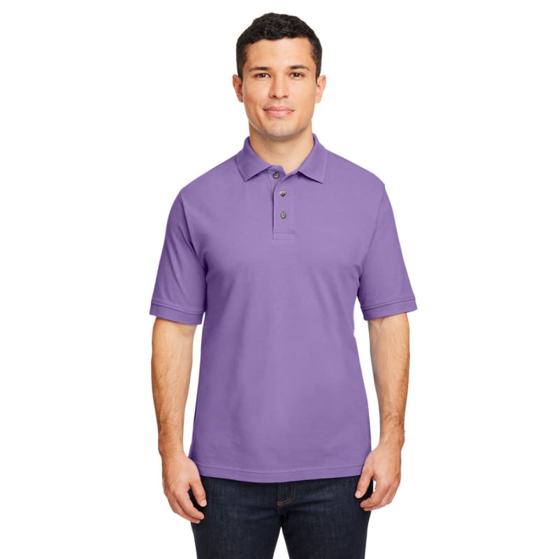 Harriton Mens 6 Oz. Ringspun Cotton Pique Short-Sleeve Polo 10