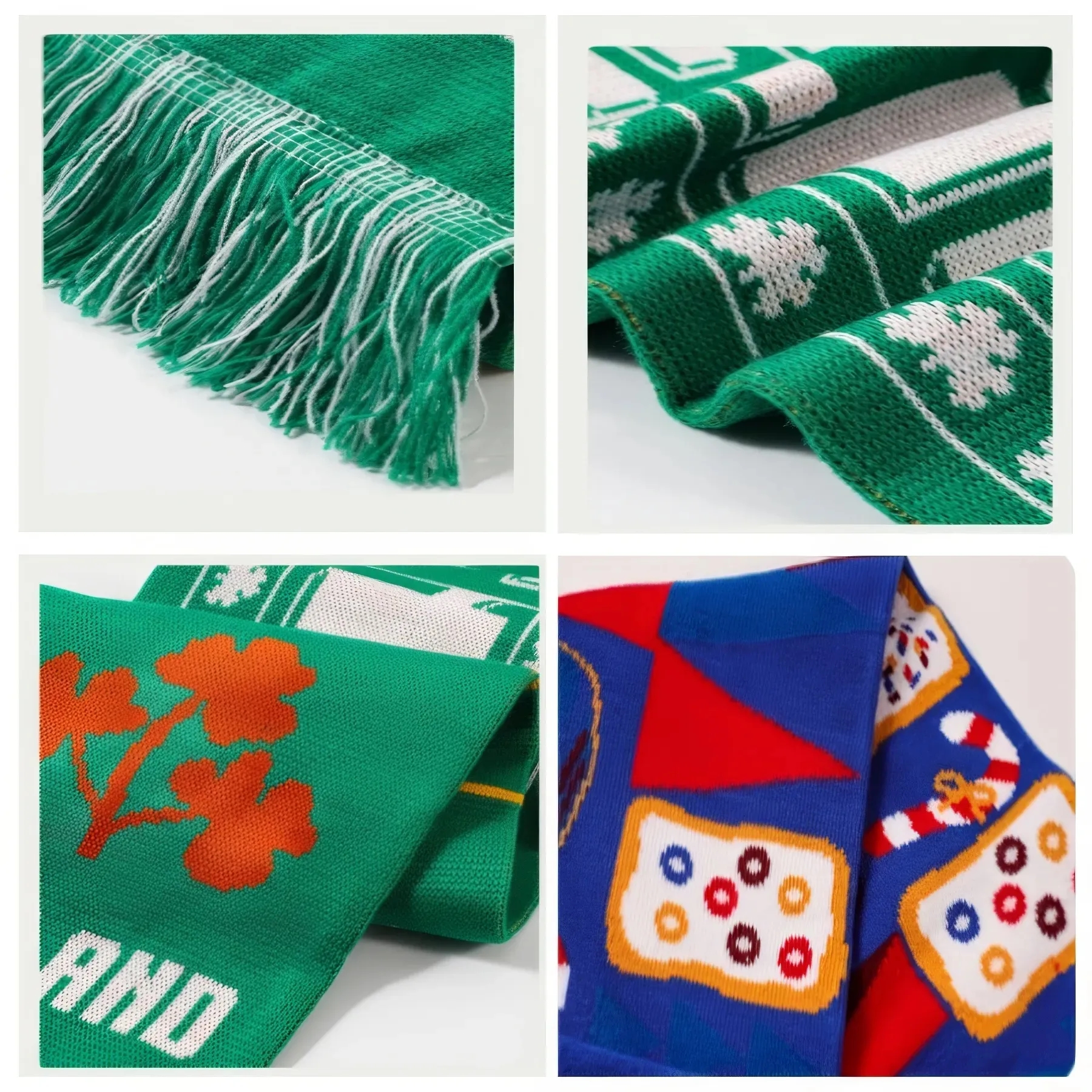 Acrylic Jacquard Fan Scarf 4