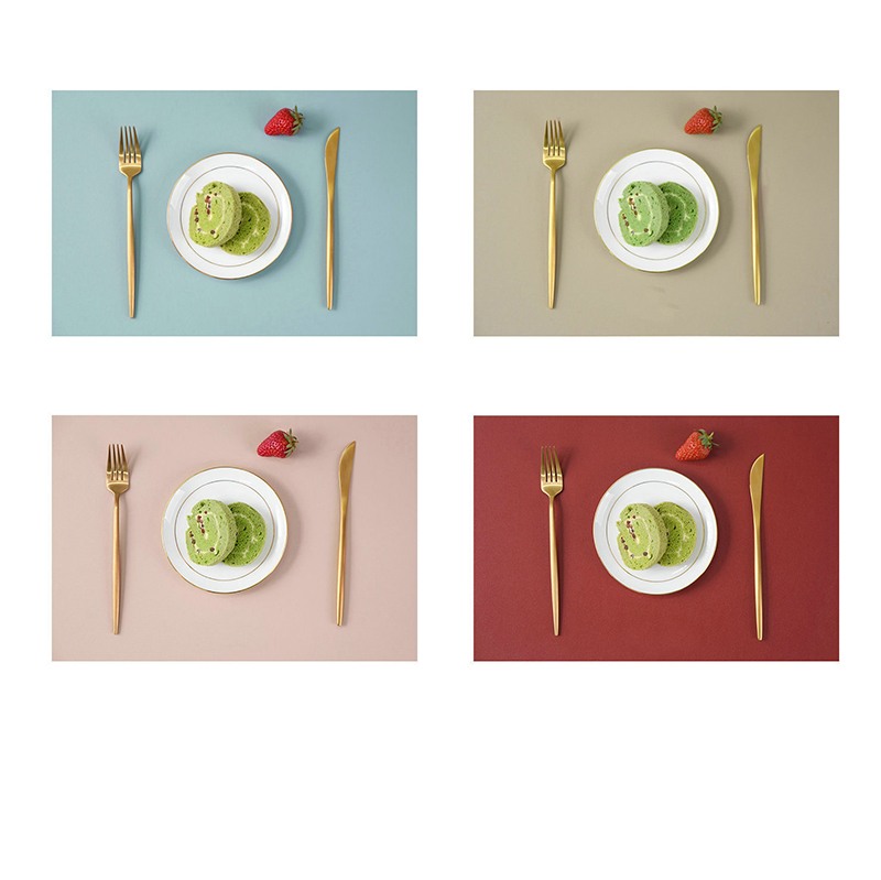 Waterproof Oil-proof Leather Sector Placemat 3
