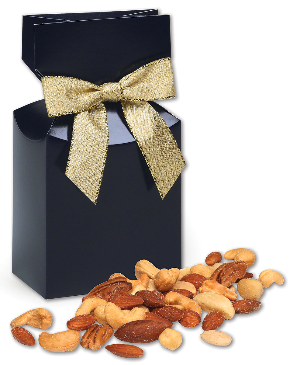 SALE - Deluxe Mixed Nuts in Navy Premiun Delights Gift Box 2