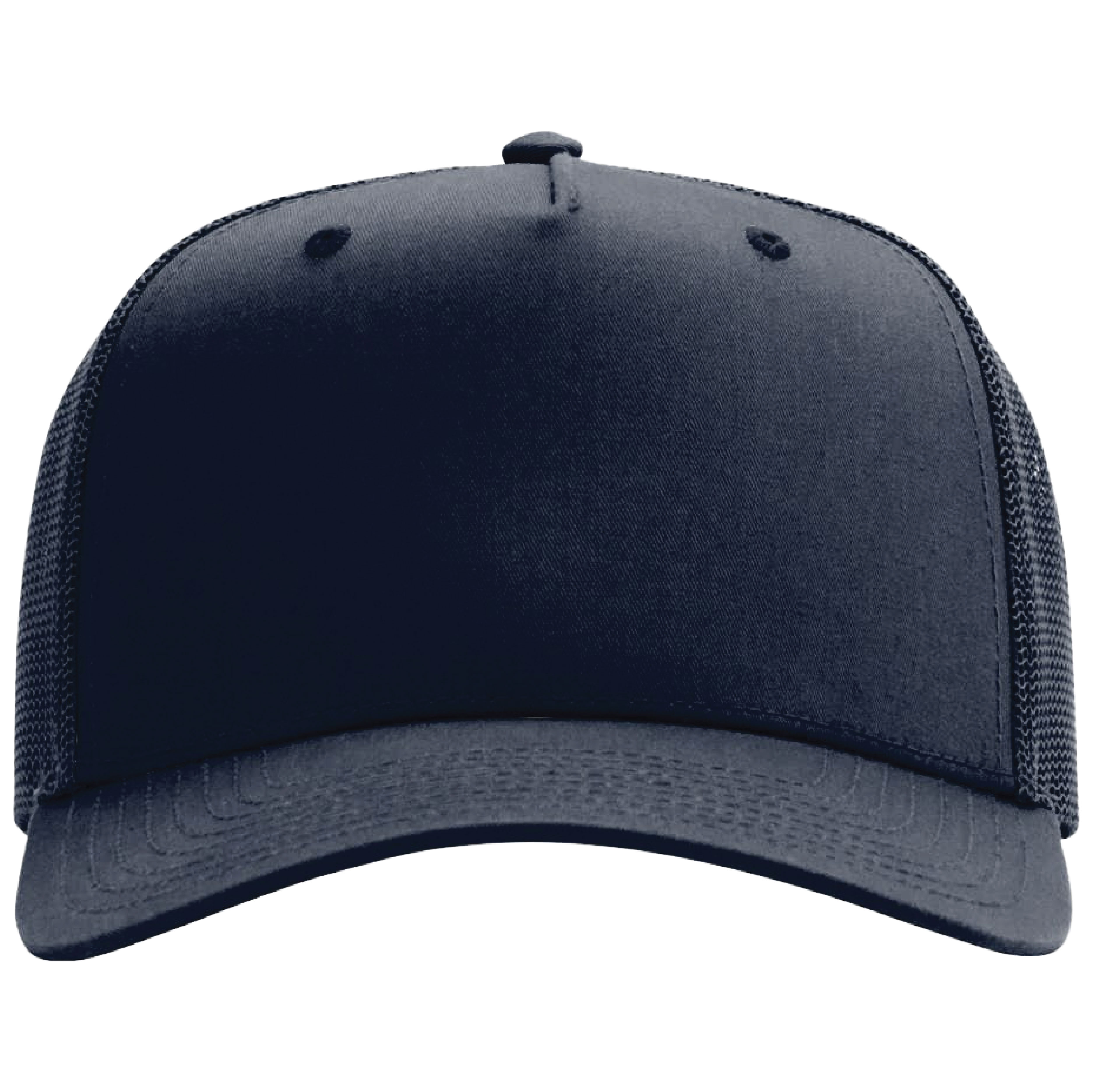 Richardson 112FPC Champ 5-Panel Snapback Trucker Hat w/Leatherette Adhesive Patches or Embroidery 6