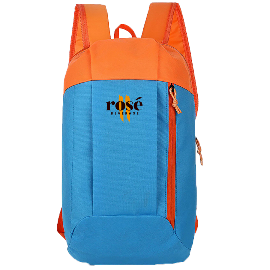 Stock Colorblock Waterproof Nylon Backpack - 15.8x8.7x4 in