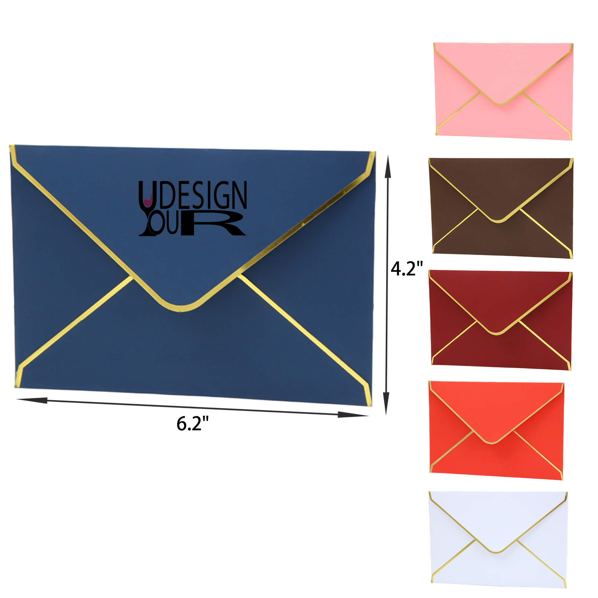 Stylish Foil Stamped Envelope Greeting Card 3