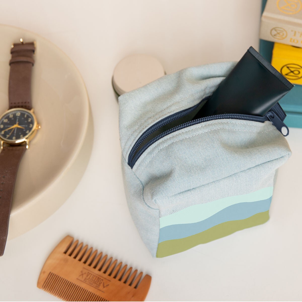 MOD POUCH - LARGE - DENIM