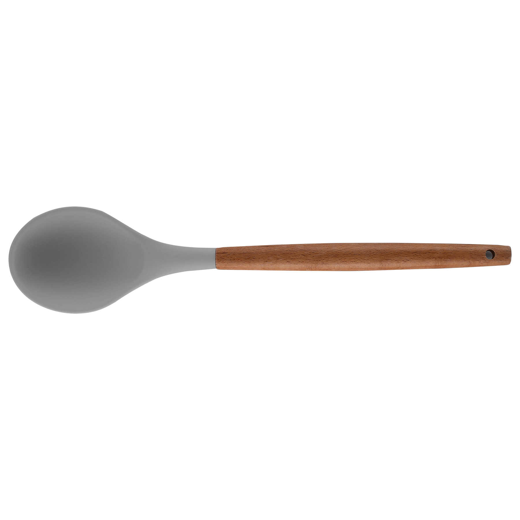 Silicone Cooking or Serving Utensil with Wooden Handle – Sold Individually or as a Set 8