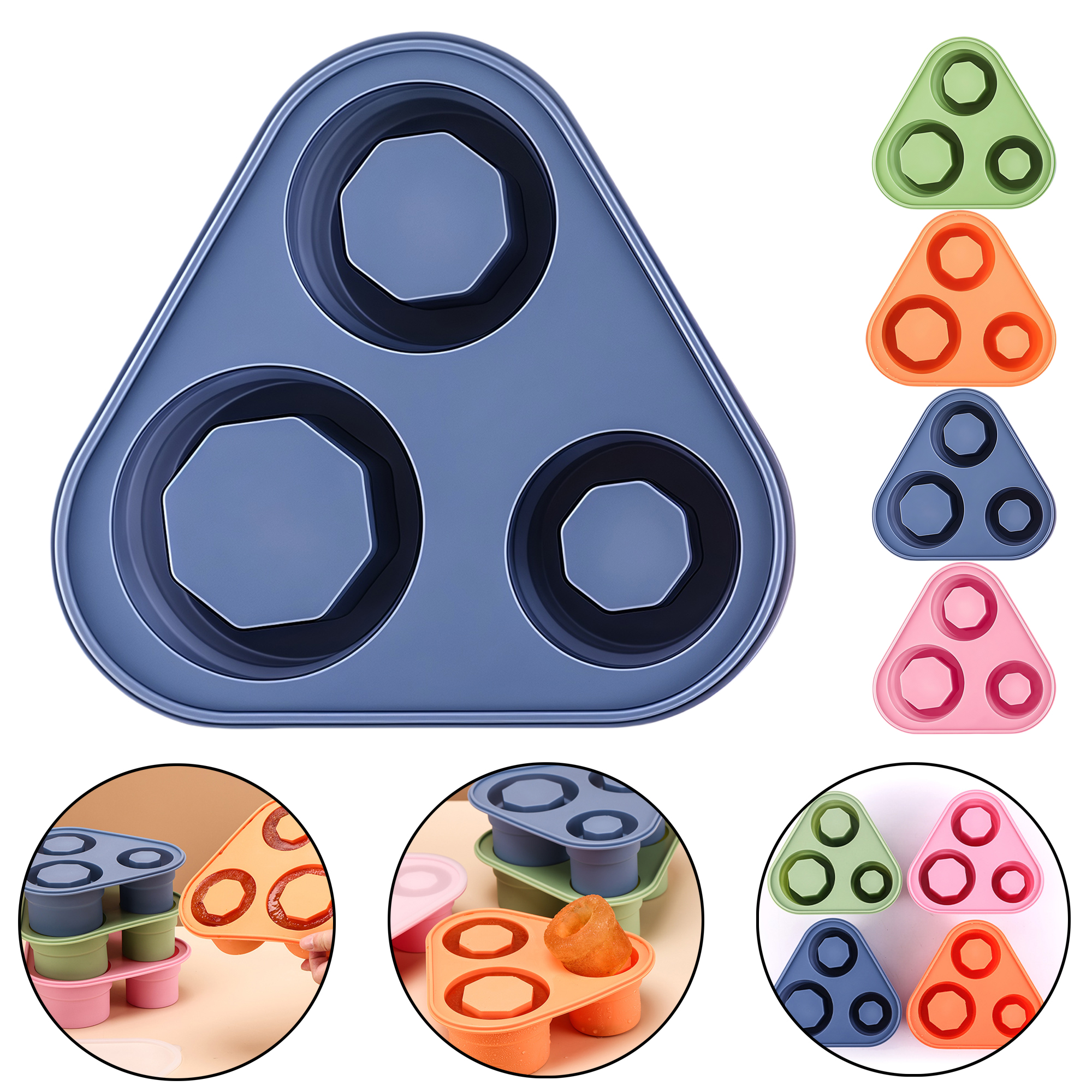 Triangle Ice Cube Tray with Lid 3