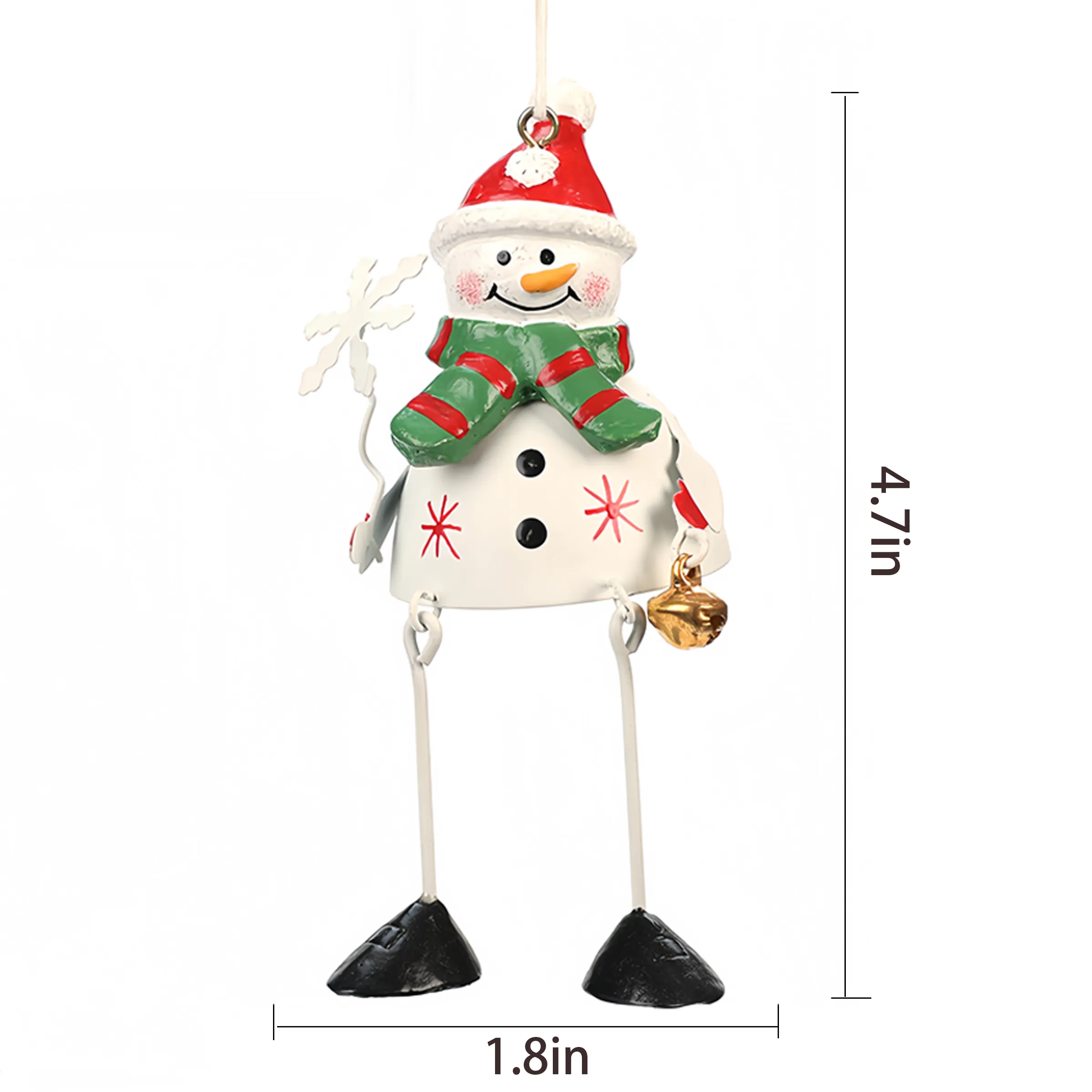 Iron Christmas Tree Santa Claus Ornament 1