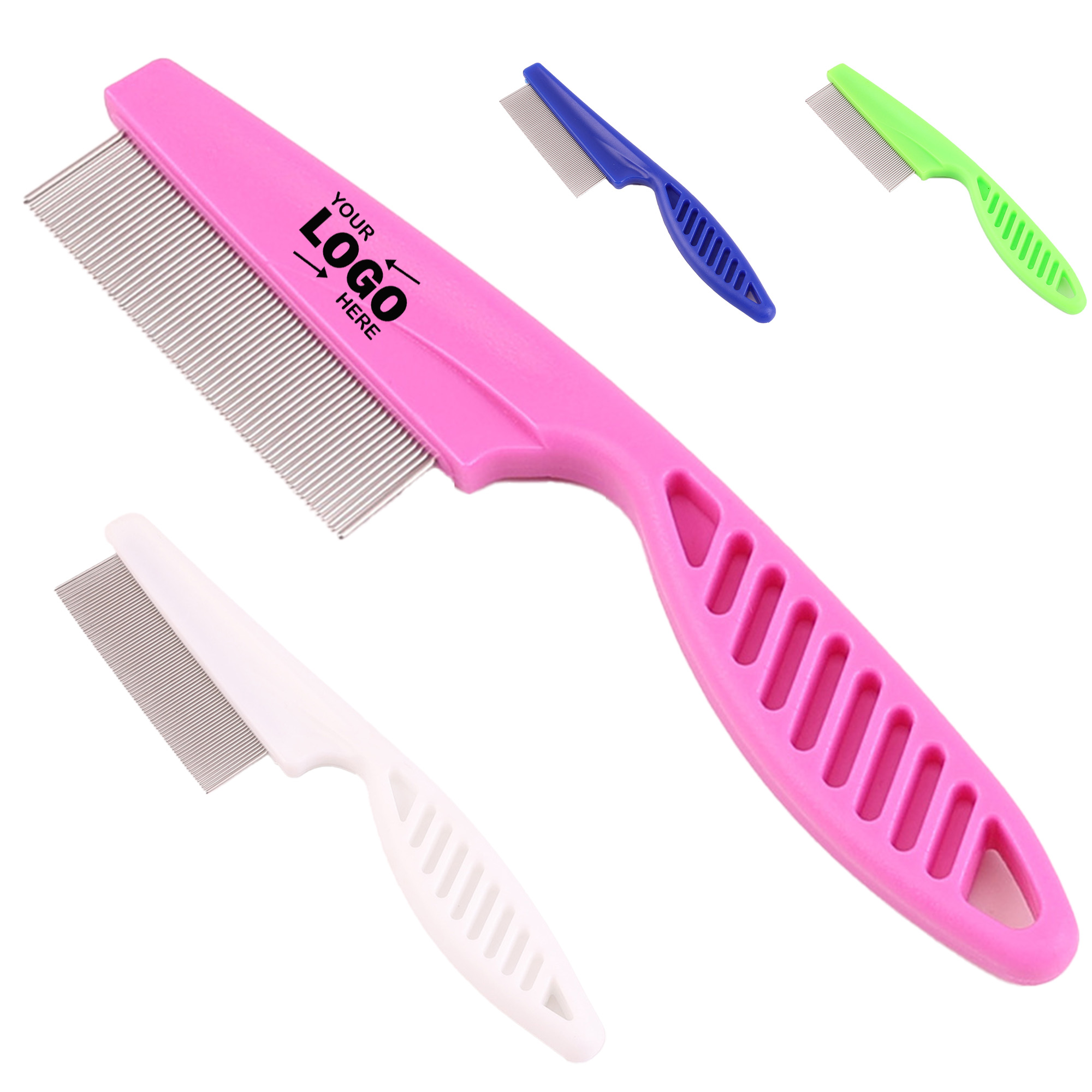 201 Stainless Steel Pet Comb With PP Handle 3