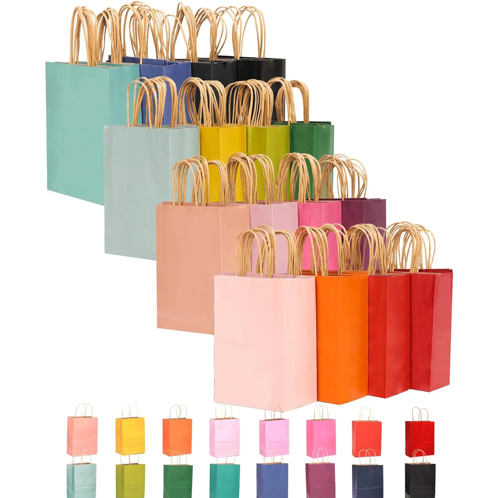 Coloured Kraft Paper Tote Bag 1