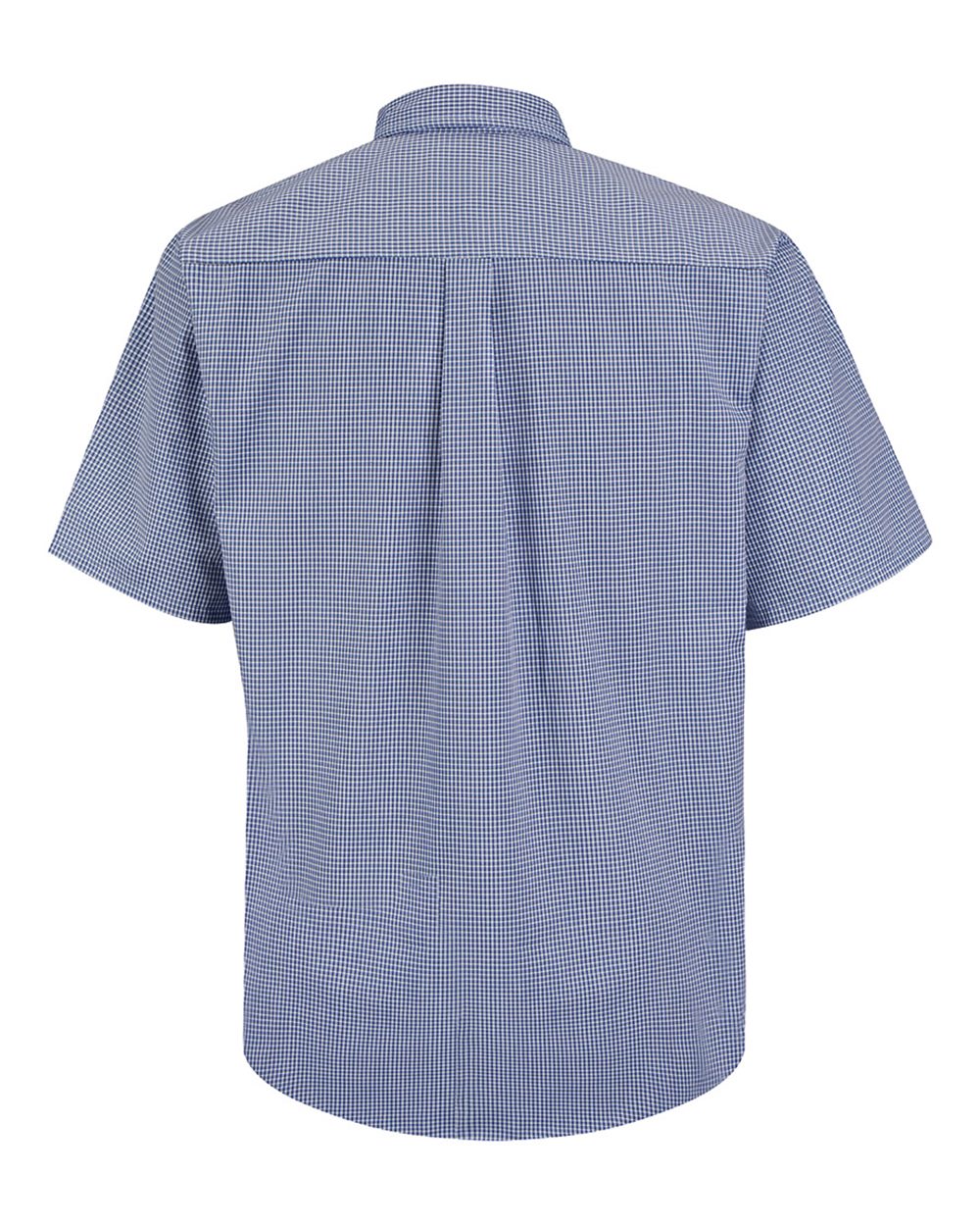 Men's Tall Mini-Plaid Uniform Short Sleeve Shirt - SP84T 7