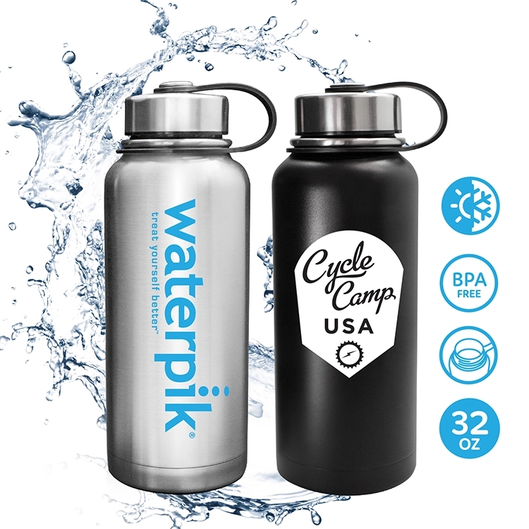 HYDRATE 32OZ STAINLESS STEEL VACUUM BOTTLE 5