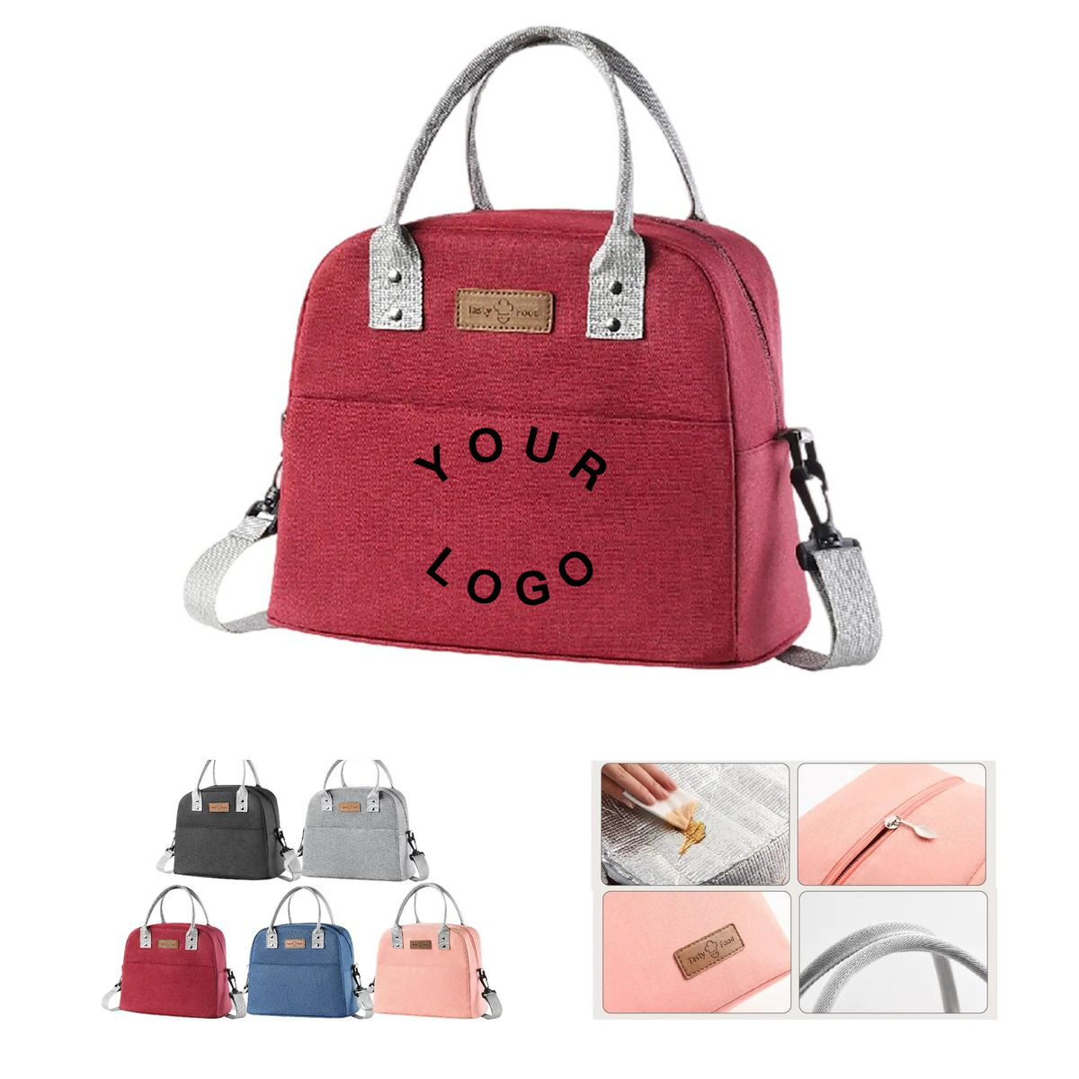 Terylene Lunch Bag Waterproof Insulated 2