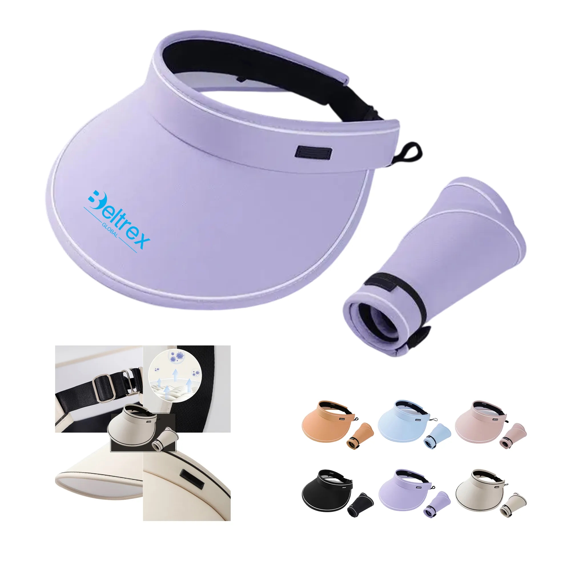 Visor Hat with Wide Brim UV Protection for Cycling 8