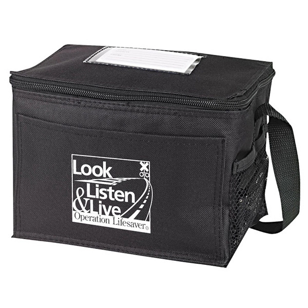 Bedford 6 pack Insulated Cooler, custom cooler bag with logo imprint 4