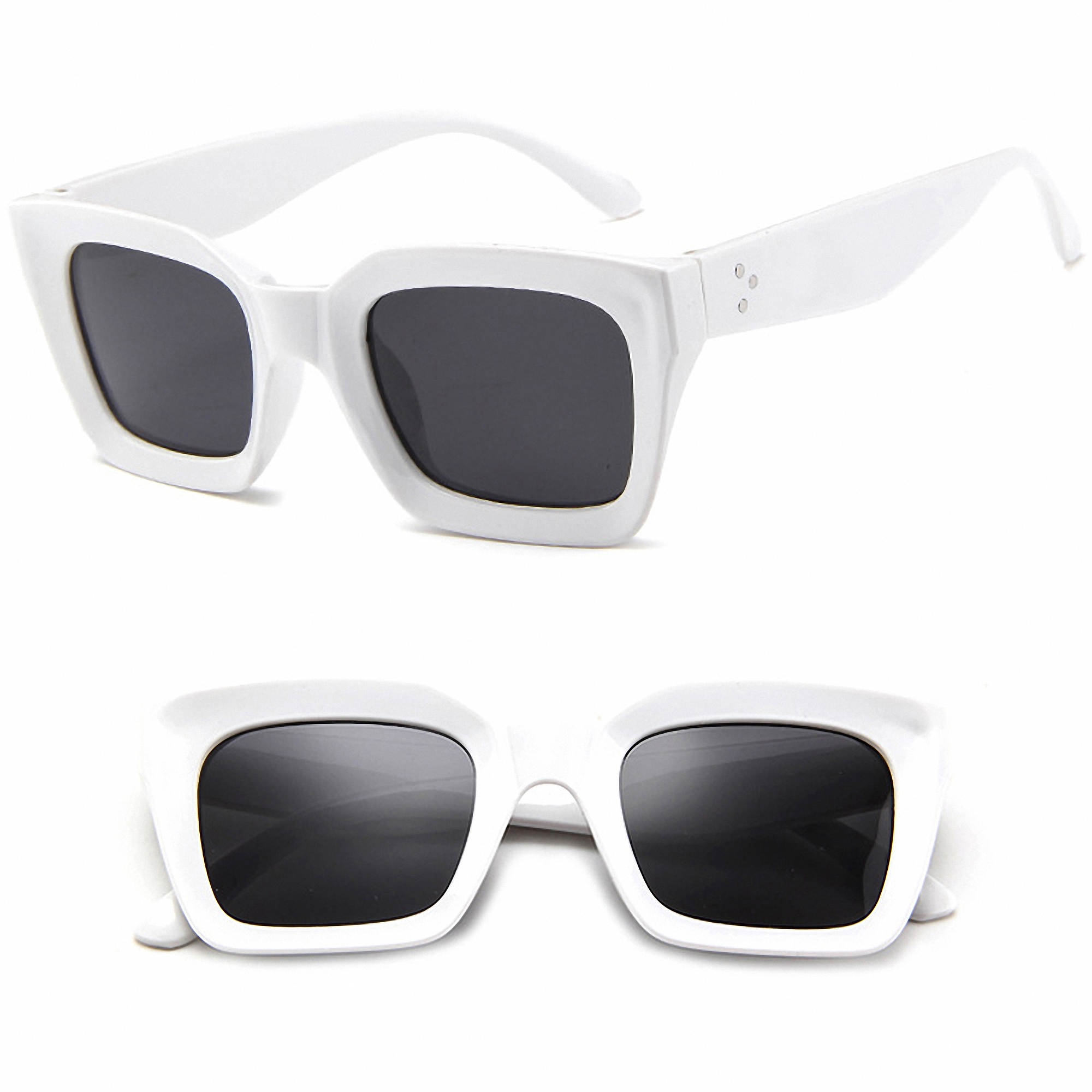 Unisex Classic Square-Frame Sunglasses for Adults 5