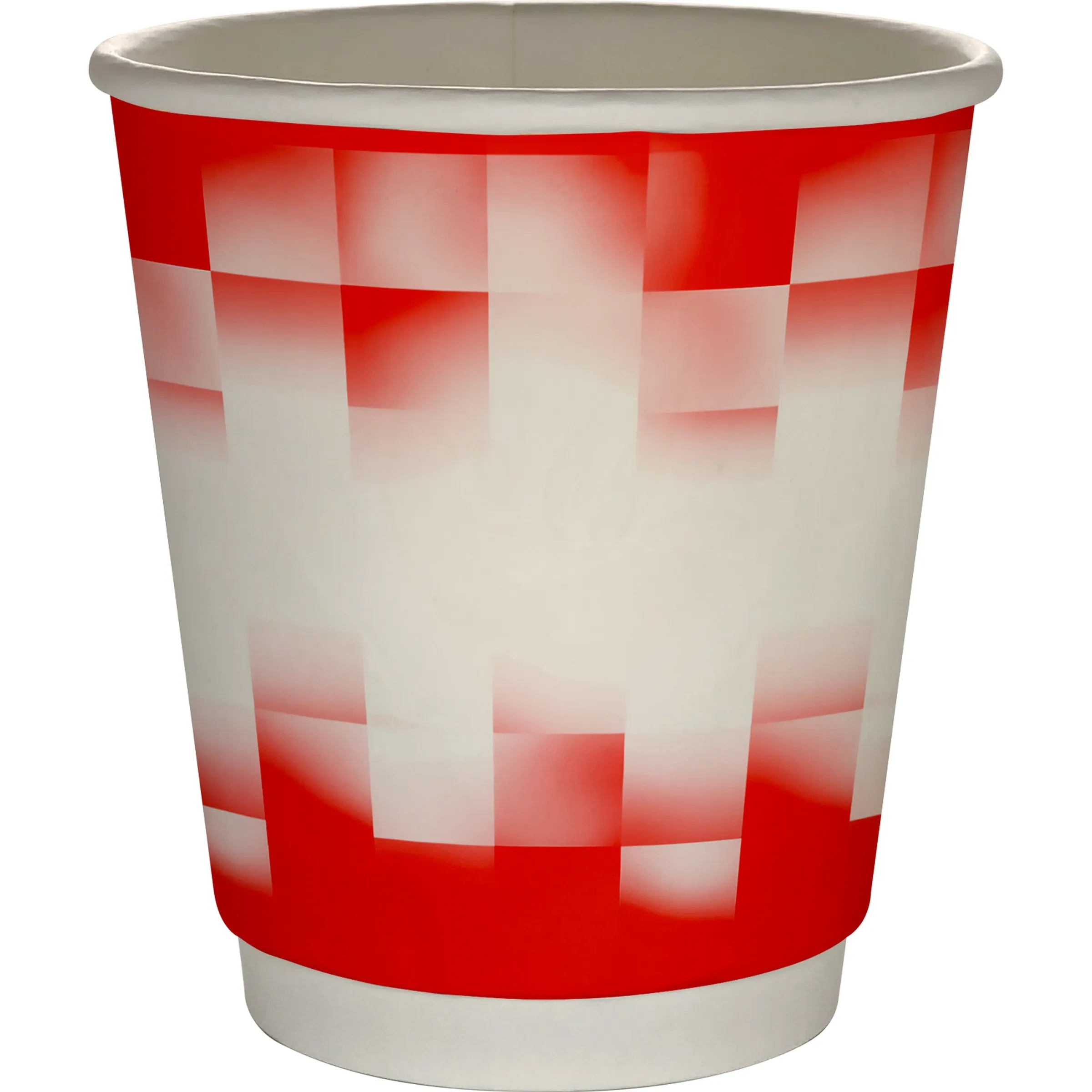 10 oz Full Color Shaded Checkers Insulated Paper Cup 18