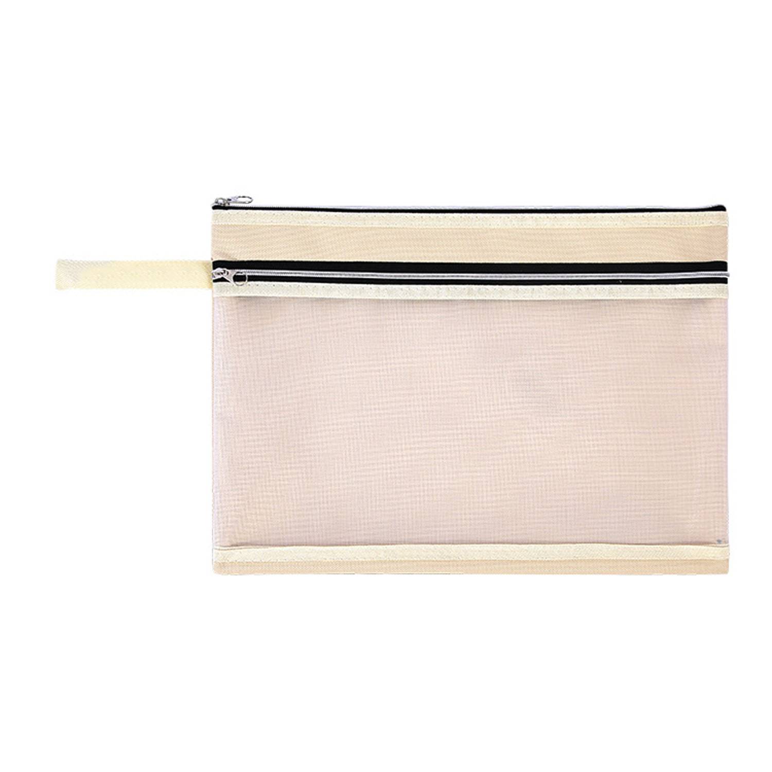 Letter Size Zipper Nylon Mesh File Pouch 8