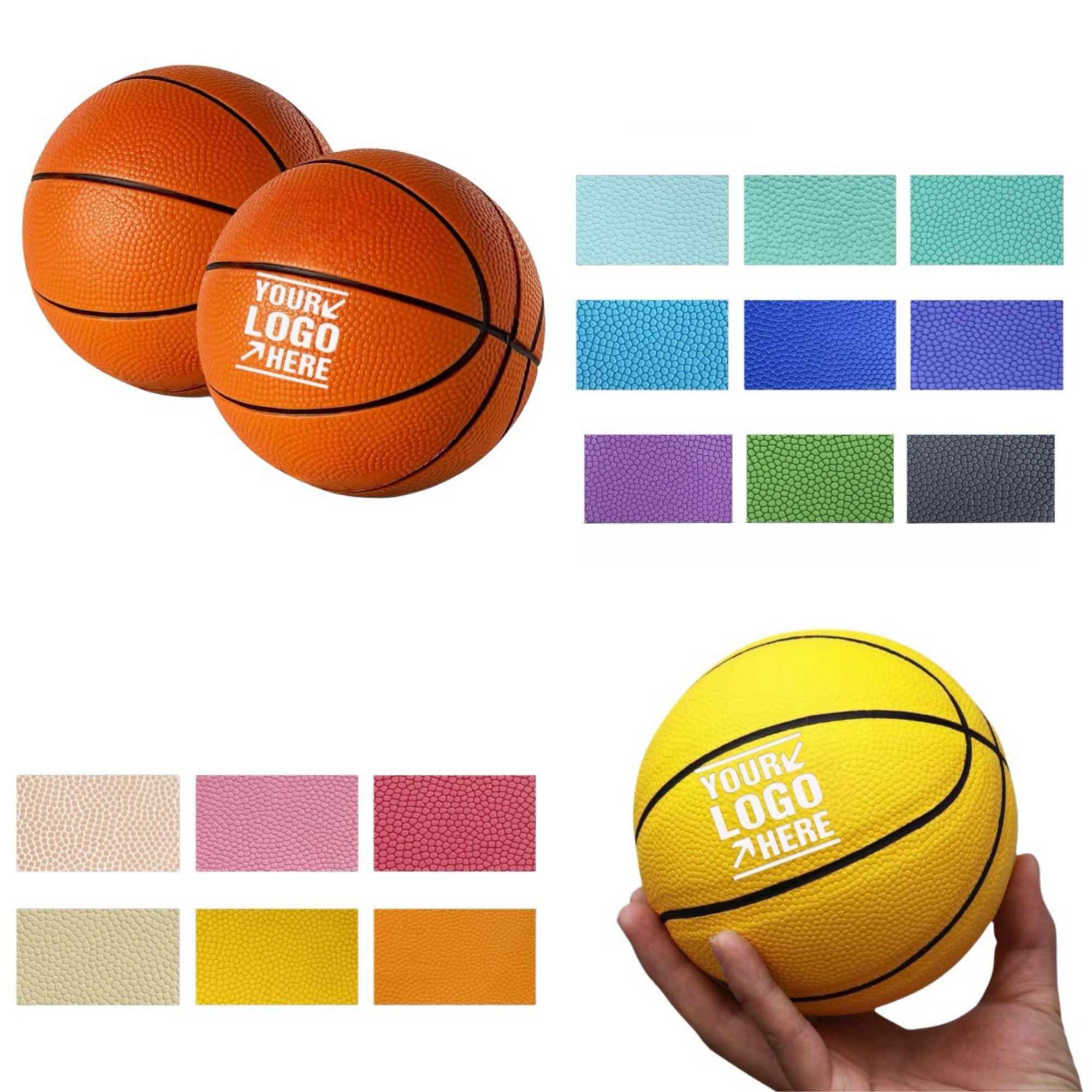 5 Inch Kids Rubber Mini Basketball 2