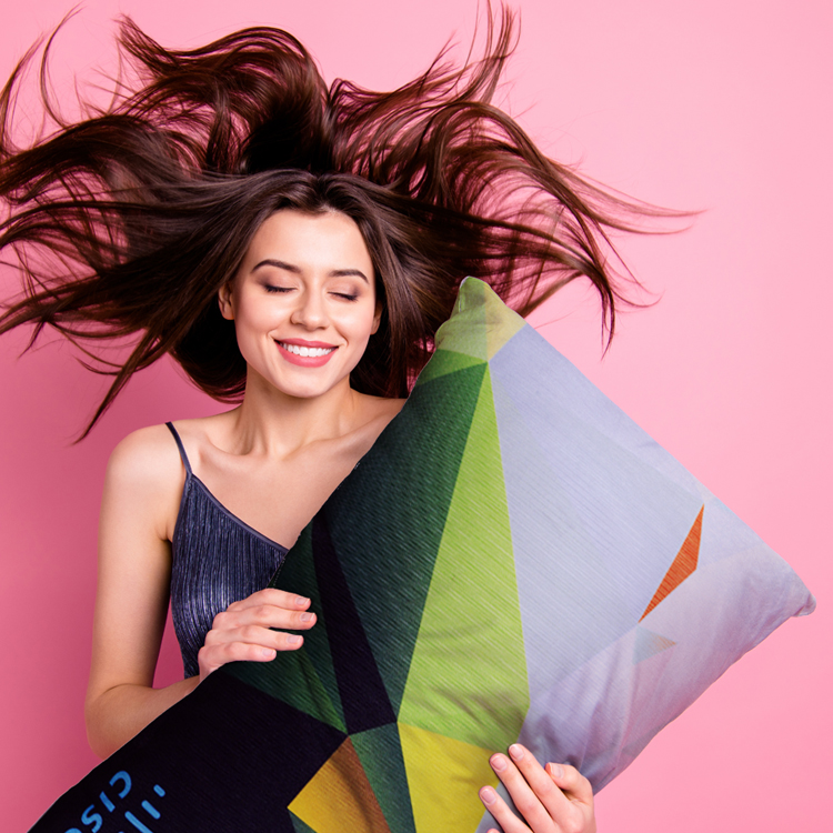 Sublimated 14"H x 22"W Lumbar Pillow 2