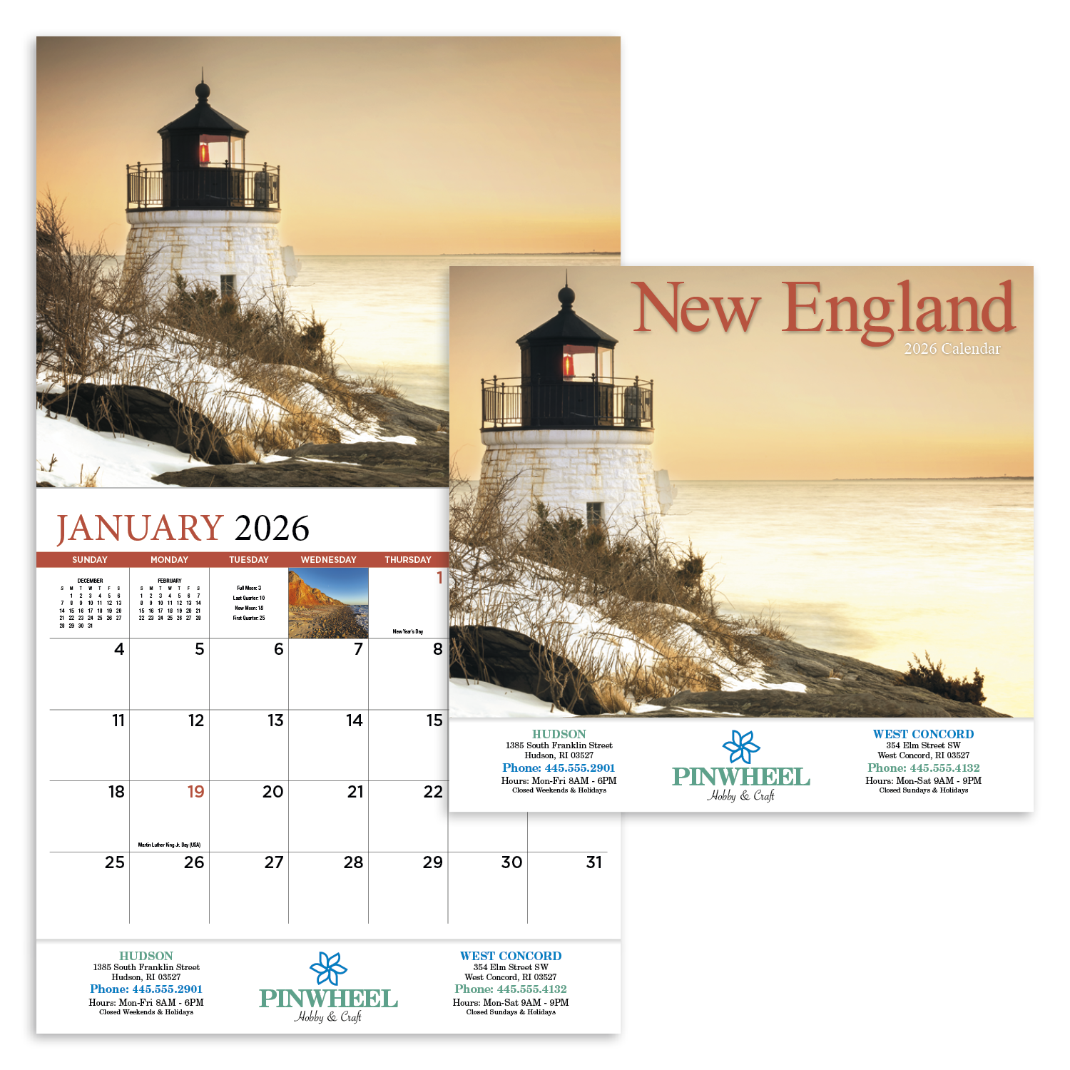 HotLine® Products New England Appointment Calendar - Stapled 4