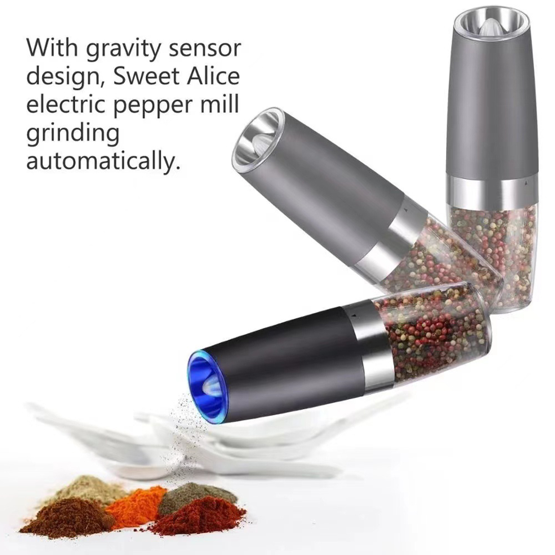 Electric Pepper And Salt Grinder 3